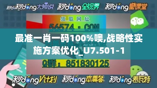 最准一肖一码100%噢,战略性实施方案优化_U7.501-1
