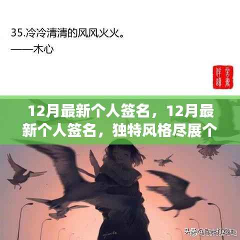 12月独特个性签名,展现个人魅力的最新风格
