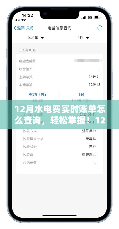 12月水电费实时账单查询攻略,轻松掌握查询全步骤