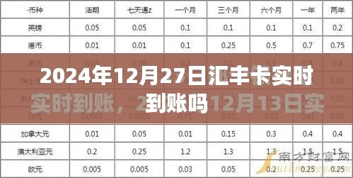 汇丰卡实时到账时间查询,2024年12月27日到账情况分析