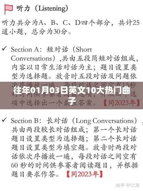 英文热门金曲回顾,历年一月三日十大流行曲盘点