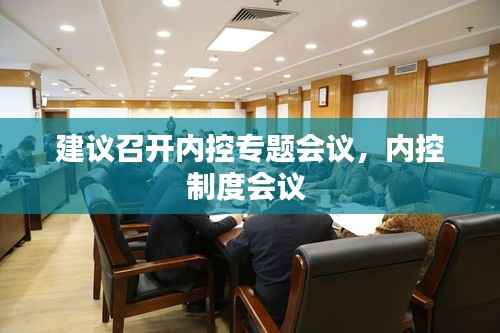 建议召开内控专题会议,内控制度会议