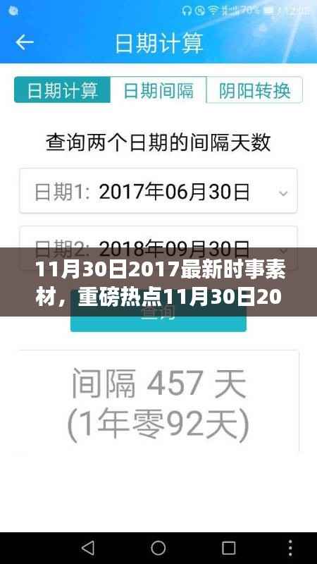 小红书带你洞悉全球最新动态,2017年11月30日时事素材大解析