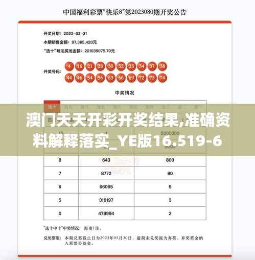 澳门天天开彩开奖结果,准确资料解释落实_YE版16.519-6