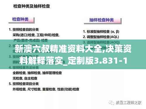 新澳六叔精准资料大全,决策资料解释落实_定制版3.831-1