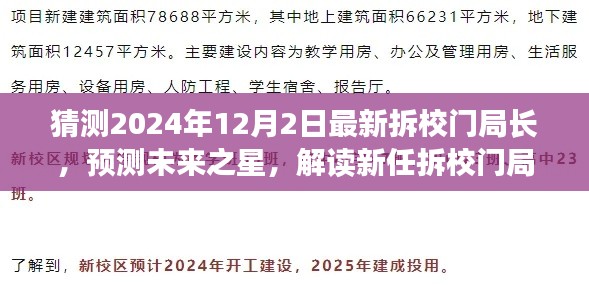 揭秘新任拆校门局长展望,预测未来之星