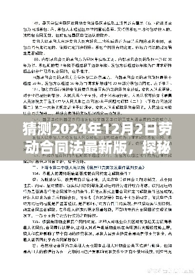 探秘小巷深处的特色小店,预测2024年劳动合同法的最新动态与风向变化