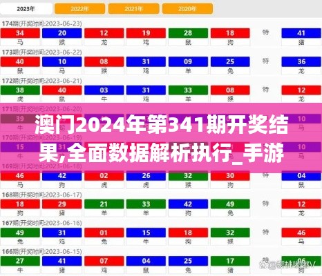 澳门2024年第341期开奖结果,全面数据解析执行_手游版15.772