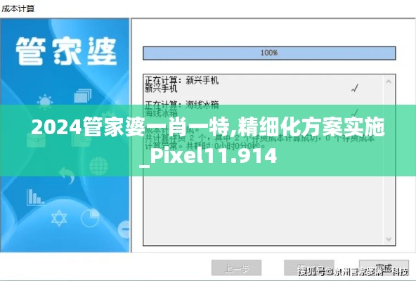 2024管家婆一肖一特,精细化方案实施_Pixel11.914