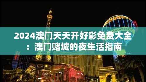 2024澳门天天开好彩免费大全:澳门赌城的夜生活指南