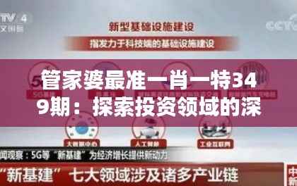 管家婆最准一肖一特349期:探索投资领域的深度秘诀