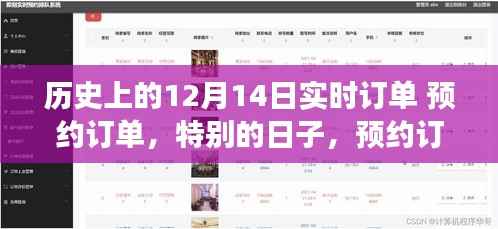 特别日子里的预约订单奇妙之旅,历史上的12月14日实时订单回顾
