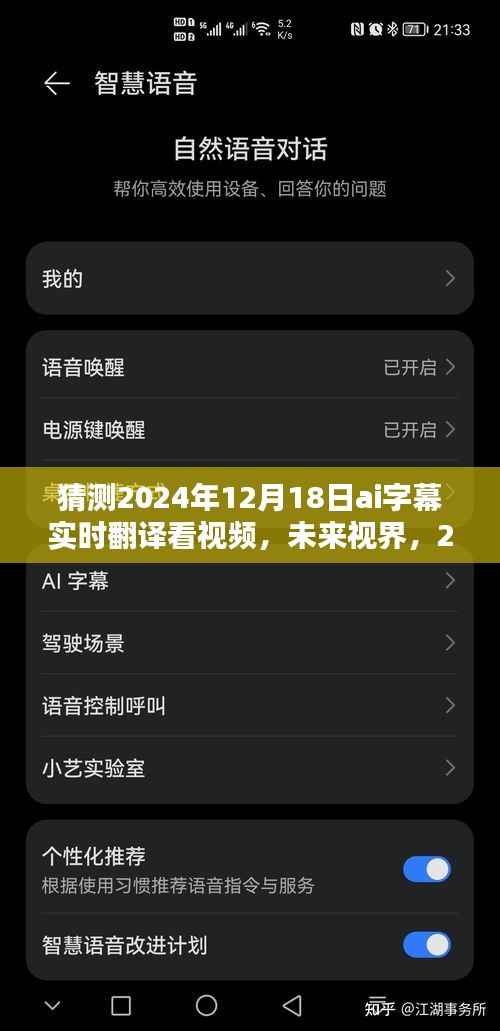 沉浸式体验,2024年AI字幕实时翻译技术展望与视界