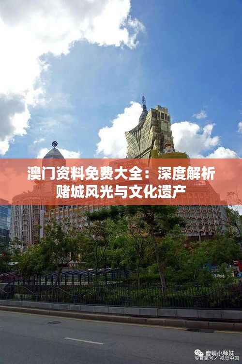 澳门资料免费大全:深度解析赌城风光与文化遗产