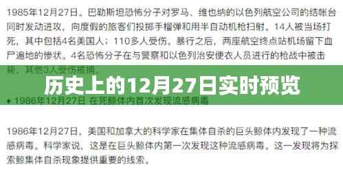 历史上的大事件，12月27日实时回顾