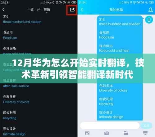 华为智能翻译革新,实时翻译引领新时代