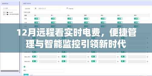 远程监控电费,智能管理引领新时代