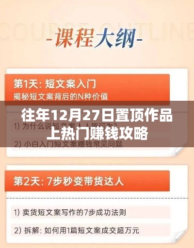揭秘,热门赚钱攻略,如何置顶作品赚大钱?