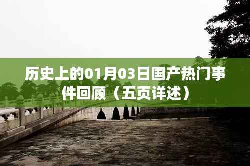 历史热门事件回顾,一月三日国产事件详述(五页精彩呈现)