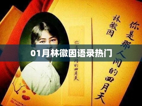 林徽因经典语录大解析,一月精选语录热门