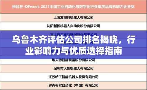乌鲁木齐评估公司排名揭晓,行业影响力与优质选择指南