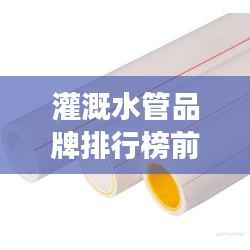 灌溉水管品牌排行榜前十,优质水管助力农业高效发展,选对水管事半功倍!