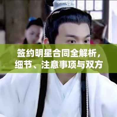 签约明星合同全解析,细节、注意事项与双方权益保障攻略!