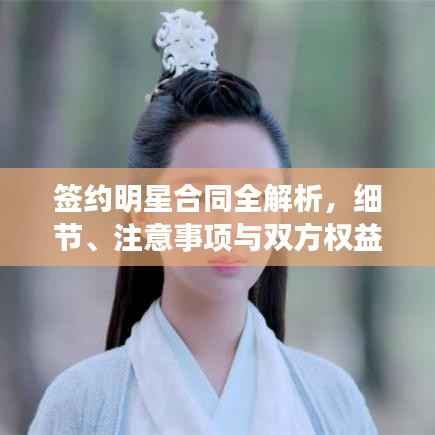 签约明星合同全解析,细节、注意事项与双方权益保障攻略!