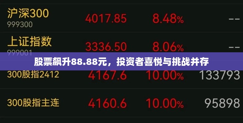 股票飙升88.88元,投资者喜悦与挑战并存