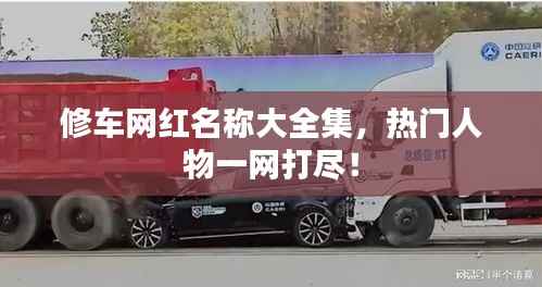 修车网红名称大全集,热门人物一网打尽!