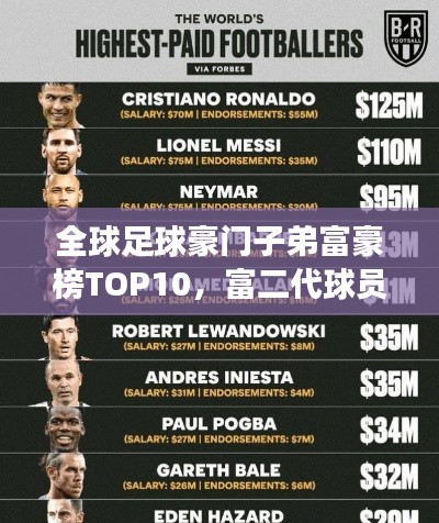 全球足球豪门子弟富豪榜TOP10,富二代球员的荣耀与财富之旅