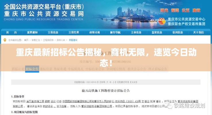 重庆最新招标公告揭秘,商机无限,速览今日动态!