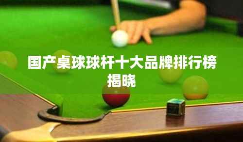 国产桌球球杆十大品牌排行榜揭晓